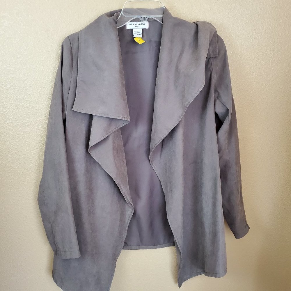 Glamorous Cascading Open Front Long Slv Cardigan - image 5